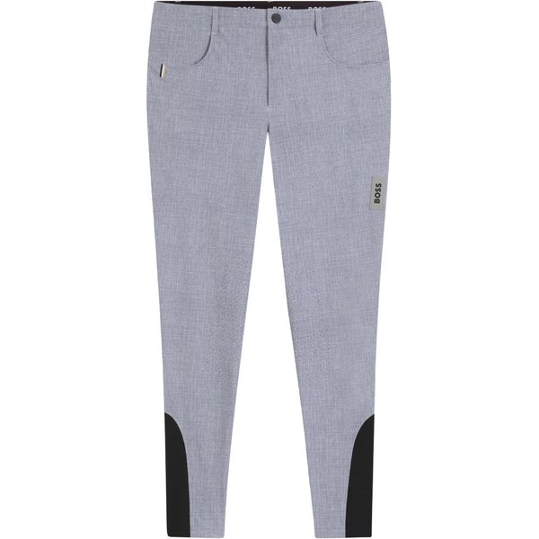 BOSS Equestrian HW 2026 James Kniebesatz Reithose Herren - silver grey melange, Größe S