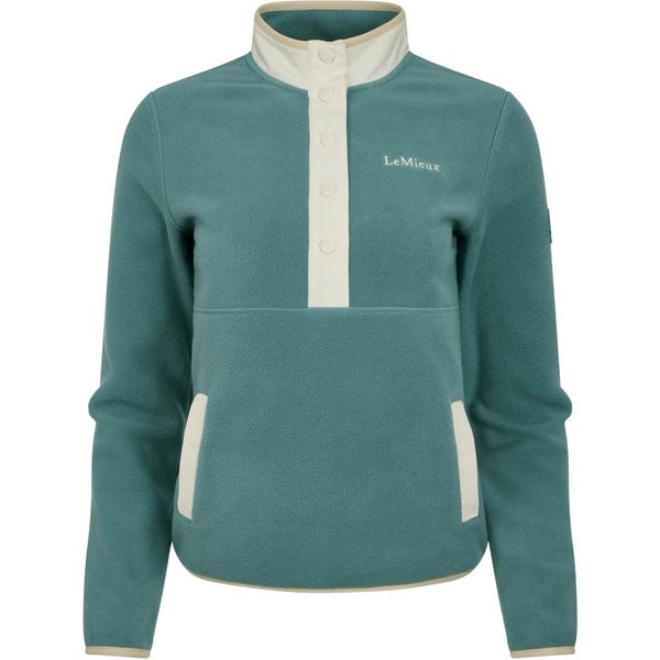 LeMieux HW 2026 Piper Fleeceshirt mit Druckknöpfen Damen - aloe, Größe 46