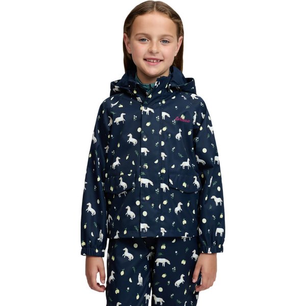 LeMieux HW 2026 Mini Pippin Splash Regenjacke Kinder - navy, Größe 128