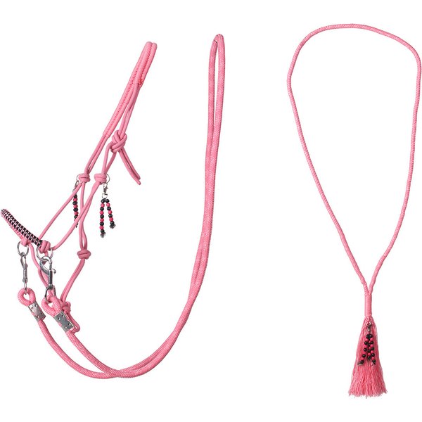 QHP Liberty Knotenhalfter Kombi - flamingo-pink, Größe SH