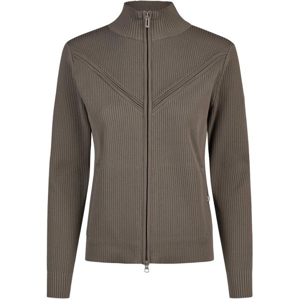 Eskadron Dynamic 26 Zip-Shirt Strick Damen - powdertaupe, Größe L