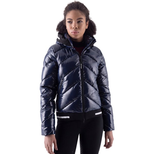 Equiline EQCOMB glänzend wattierte Jacke Damen - blue, Größe L