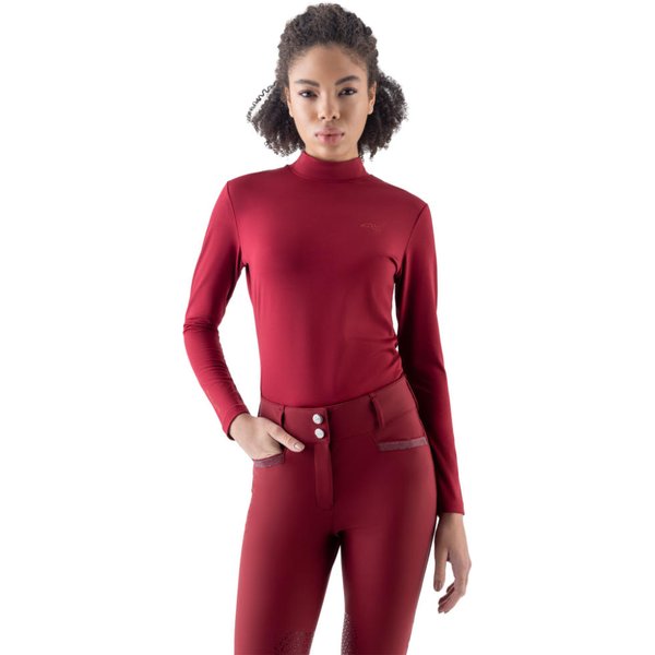 Equiline EQGLIN Langarmshirt Second Skin Damen - alpine plum, Größe S