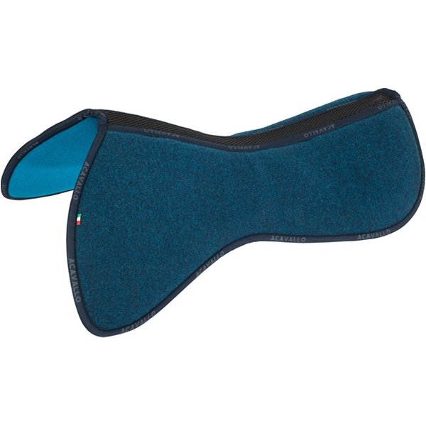Acavallo Wirbelkanalfreies Memory Foam 1/2 Pad C.C. Filz Jump - navy/petrol, Größe L