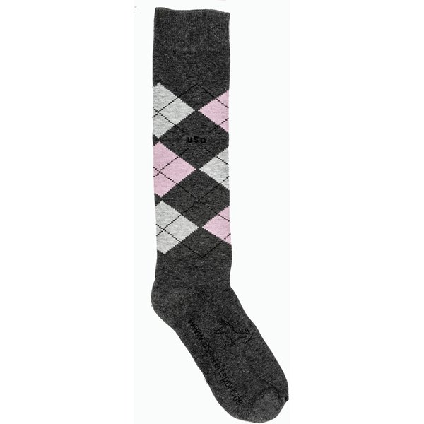 USG "Original Sockies" Kniestrümpfe - dunkelgrau/hellgrau/rosa, Größe 42/46
