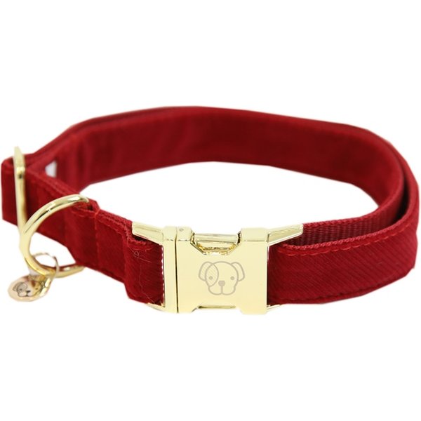 Kentucky Dogwear Corduroy Hundehalsband - rot, Größe XS