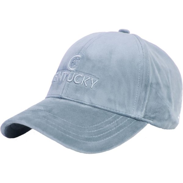 Kentucky Horsewear Base-Cap Velvet Damen - hellblau, Größe onesize