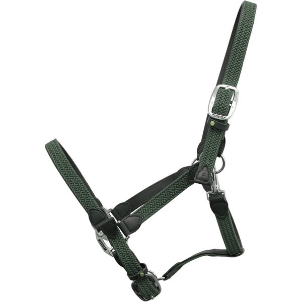 Kentucky Horsewear Plaited Nylon Stallhalfter - olive, Größe VB