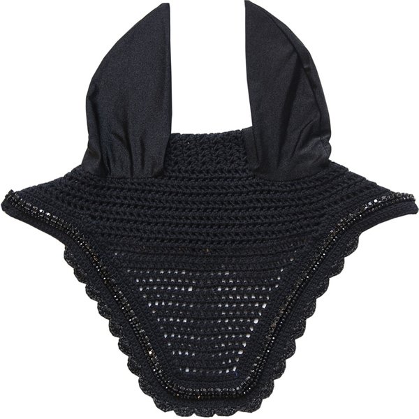 Kentucky Horsewear Wellington Stone & Pearl Soundless Fliegenohren - schwarz, Größe WB