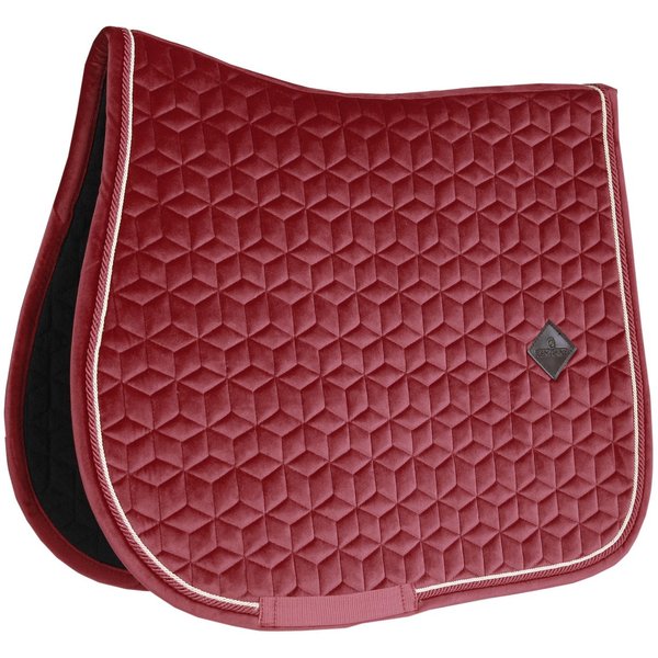 Kentucky Horsewear Samt Velvet Schabracke - bordeaux, Größe SR
