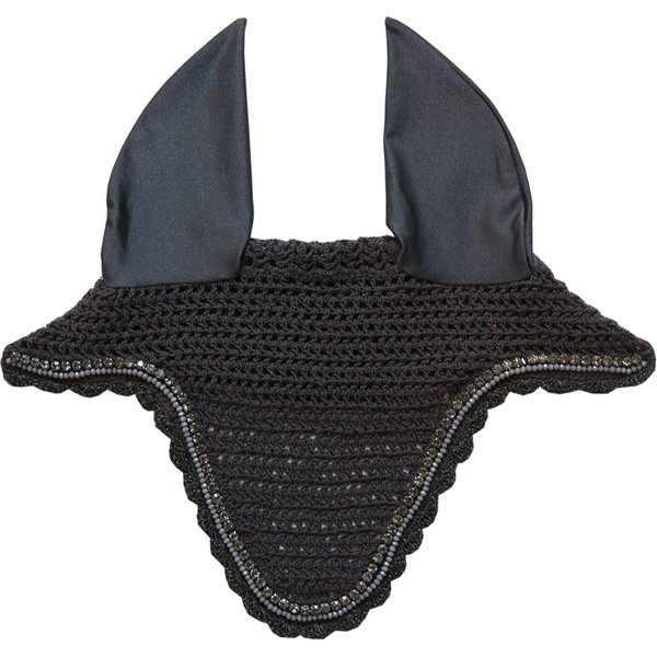 Kentucky Horsewear Stone & Pearl Long Fliegenohren - grau, Größe WB
