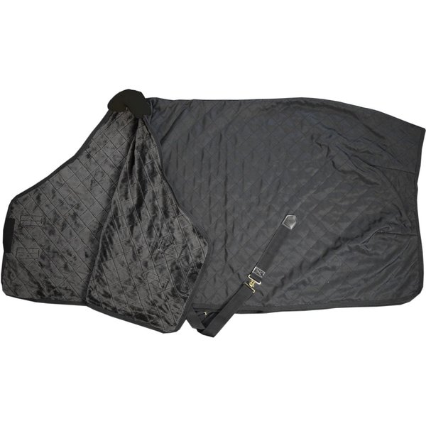 Kentucky Horsewear Stable Rug Stalldecke mit künstlichem Kaninchenfell 0g - black, Größe 160