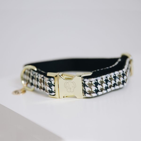 Kentucky Dogwear Pied-de-Poule Hundehalsband - braun, Größe L