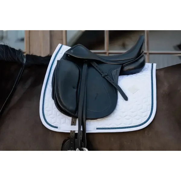 Kentucky Horsewear Glitter Rope Schabracke - weiß/navy, Größe SR