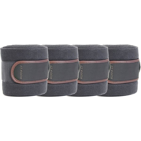 Kentucky Horsewear Fleecebandagen - grau, Größe WB
