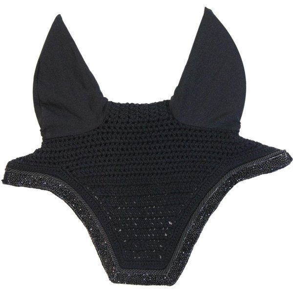 Kentucky Horsewear Wellington Glitter Stone Soundless Fliegenohren - schwarz, Größe WB