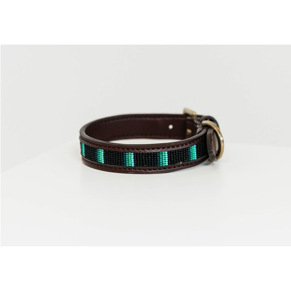Kentucky Dogwear handgemachtes Halsband Pearls - schwarz, Größe XL