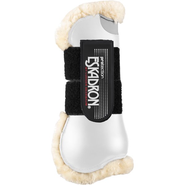 Eskadron Basics Flexisoft Fauxfur Gamaschen vorne - weiß, Größe WB