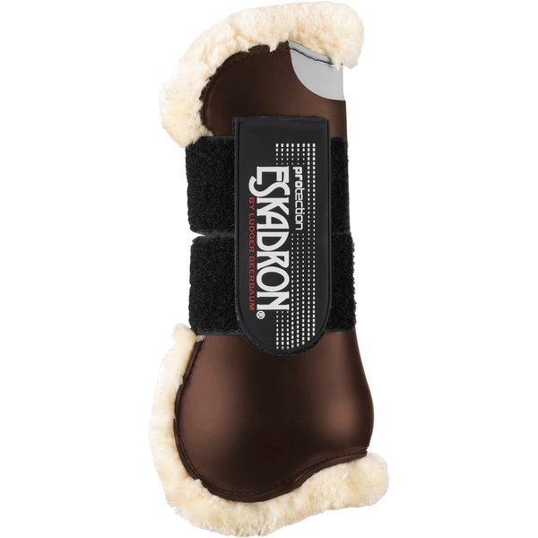 Eskadron Basics Flexisoft Fauxfur Gamaschen vorne - dunkelbraun, Größe P