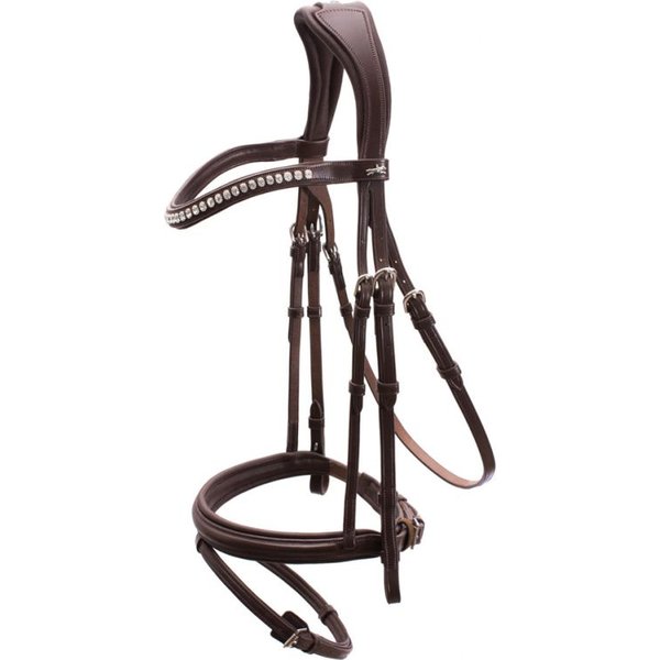 Schockemöhle Trense SP Rome Select - espresso/crystal, Größe WB