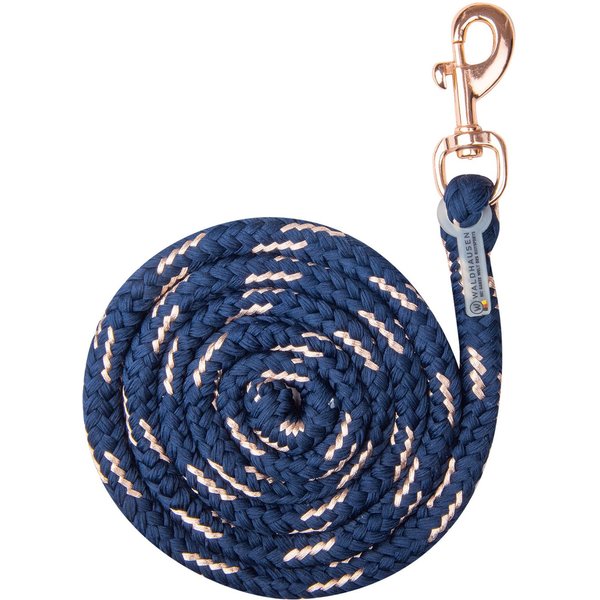 Waldhausen Führstrick Rosé - Karabinerhaken - blau