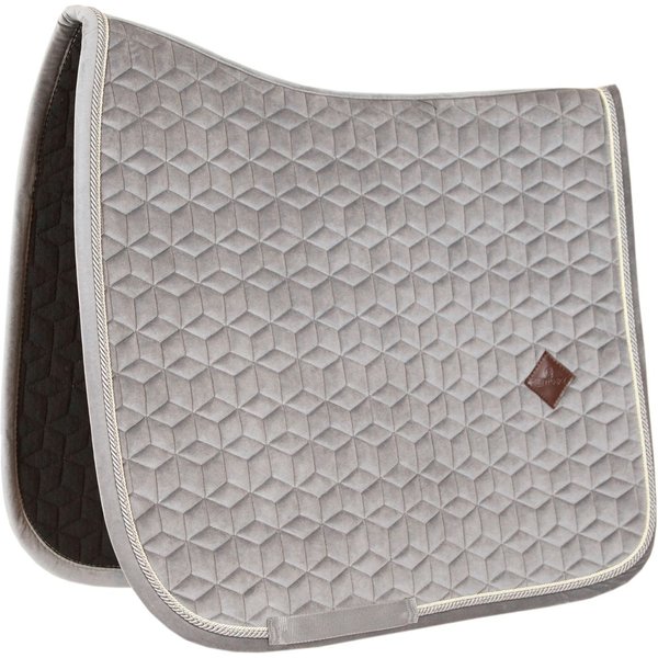 Kentucky Horsewear Schabracke Basic Velvet Dressur - beige, Größe Full