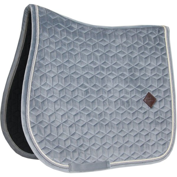 Kentucky Horsewear Schabracke Basic Velvet Springen - grau, Größe Cob