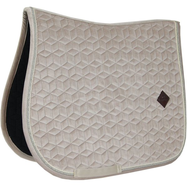 Kentucky Horsewear Schabracke Basic Velvet Springen - beige, Größe Full