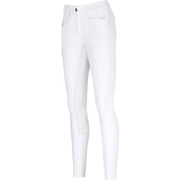 Pikeur Laure DuraGrip Ganzbesatz Reithose Damen - white, Größe 42