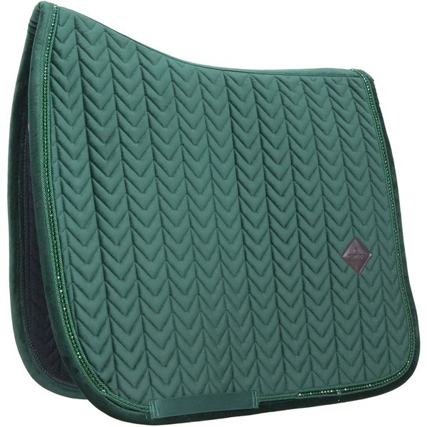 Kentucky Horsewear Schabracke Velvet Pearls - pine green, Größe DR