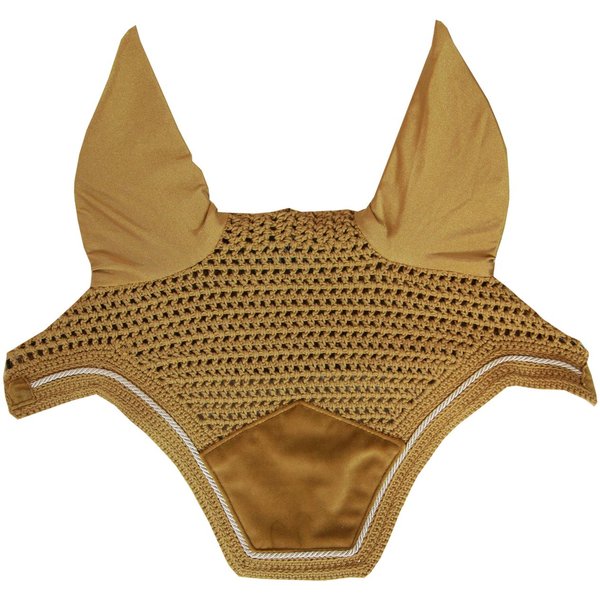 Kentucky Horsewear Fliegenohren Wellington Velvet - senfgelb, Größe Full