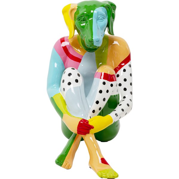 Deko Figur Gangster Dog Colore 80cm KARE Deko Figur Gangster Dog Colore