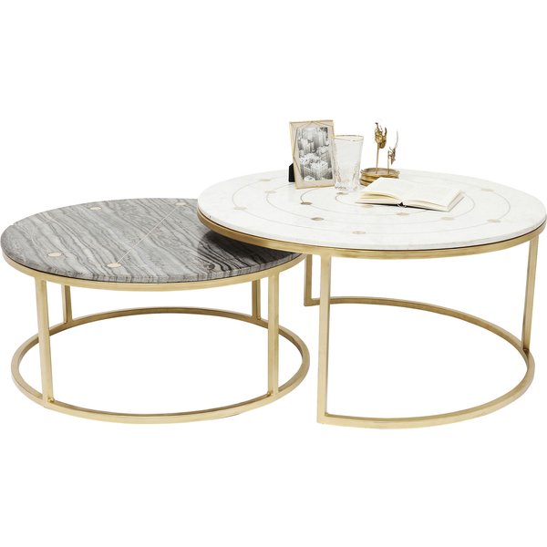Beistelltisch Mystic Round (2/Set) KARE Beistelltisch Mystic Round