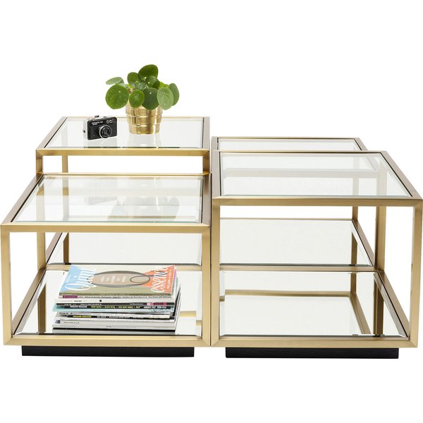 Couchtisch Luigi Gold (4/Set) KARE Couchtisch Luigi Gold