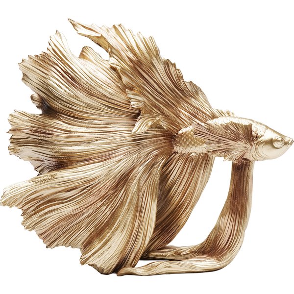 Deko Figur Betta Fish Gold Klein KARE Deko Figur Betta Fish Gold Klein