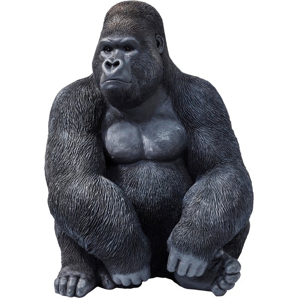 Deko Figur Monkey Gorilla Side XL Schwarz 76cm KARE Deko Figur Monkey Gorilla Side XL Schwarz