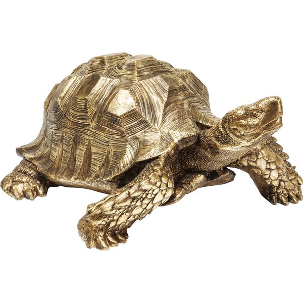 Deko Figur Turtle Gold Groß KARE Deko Figur Turtle Gold Groß