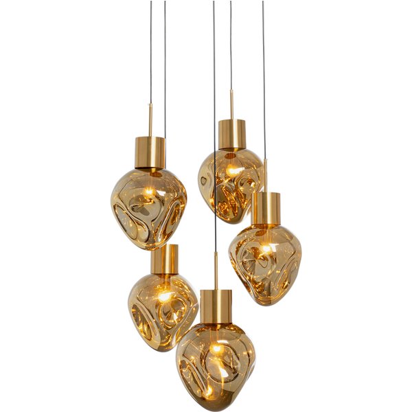 Hängeleuchte Supernova Amber Cinque Ø50cm KARE Hängeleuchte Supernova Amber Cinque Ø