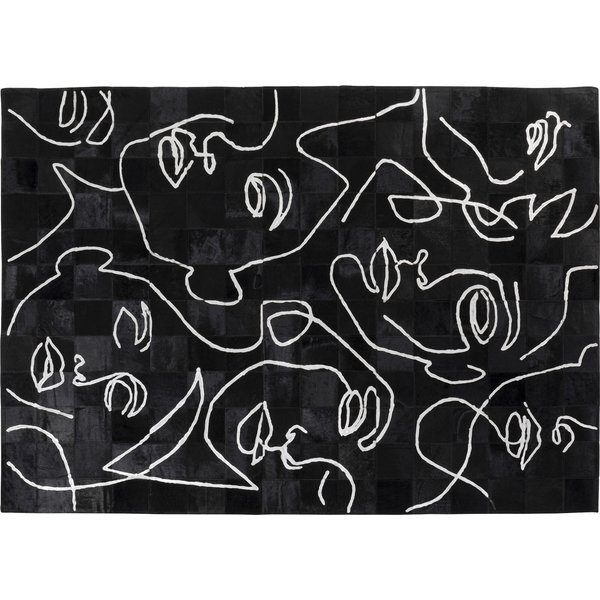 Teppich Art Faces 170x240cm KARE Teppich Art Faces