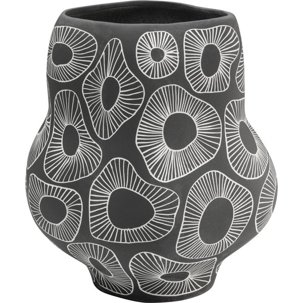 Vase Anemone Grau 33cm KARE Vase Anemone Grau