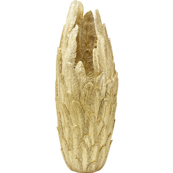 Vase Feathers Gold 80 KARE Vase Feathers Gold 80