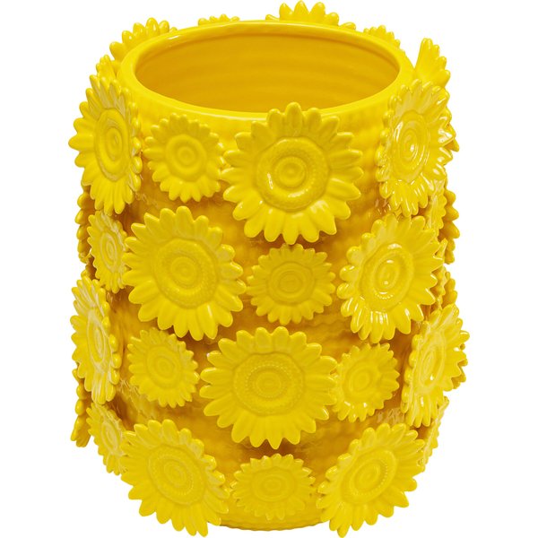 Vase Sunflowers Gelb 30cm KARE Vase Sunflowers Gelb