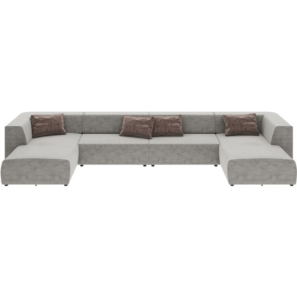 Wohnlandschaft Infinity Malibu Grau KARE Wohnlandschaft Infinity Malibu Grau