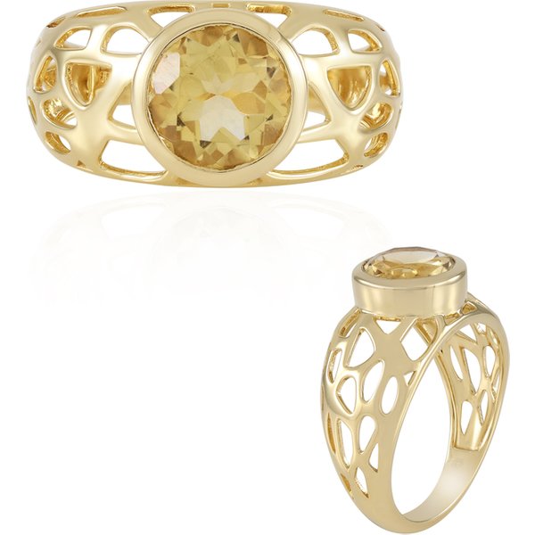 Citrin-Silberring (Ornaments By De Melo)-image