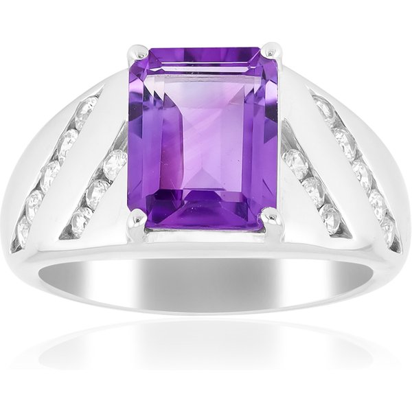 Amethyst-Silberring (De Melo Essence)-image