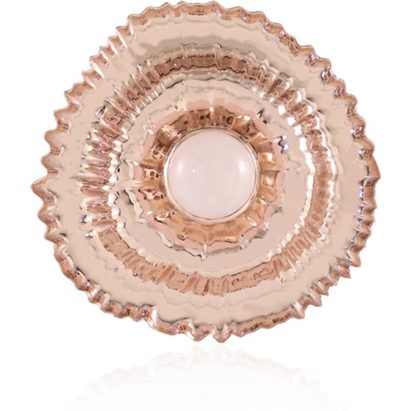 Rosenquarz-SilberanhäNger/-Brosche (Saelocana)-image