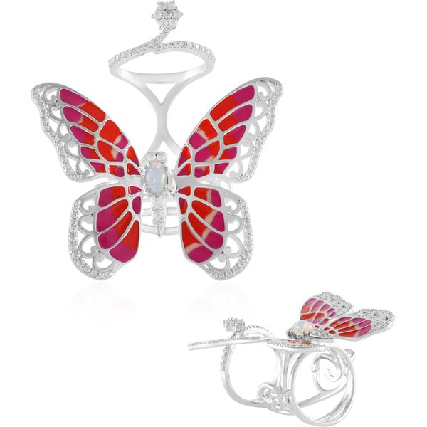 Welo-Opal-Silberring (Dallas Prince Designs)-image
