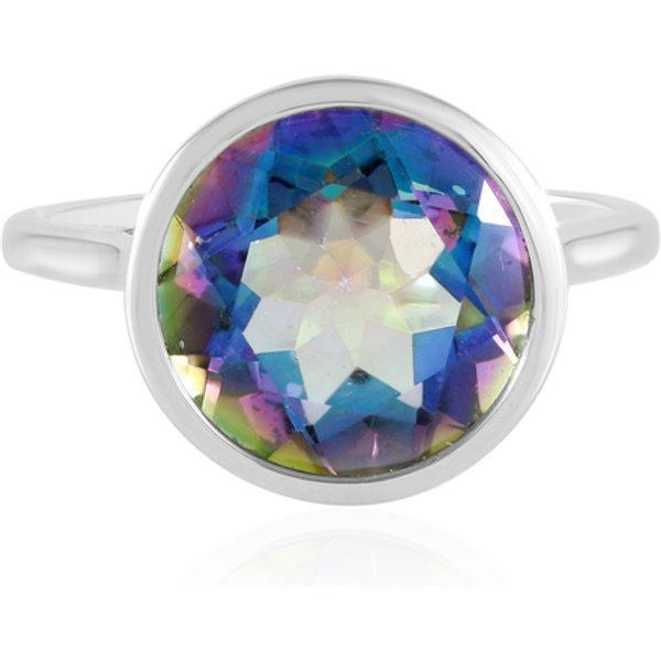 Blauer Mystik-Quarz-Silberring (Monosono Collection)-image