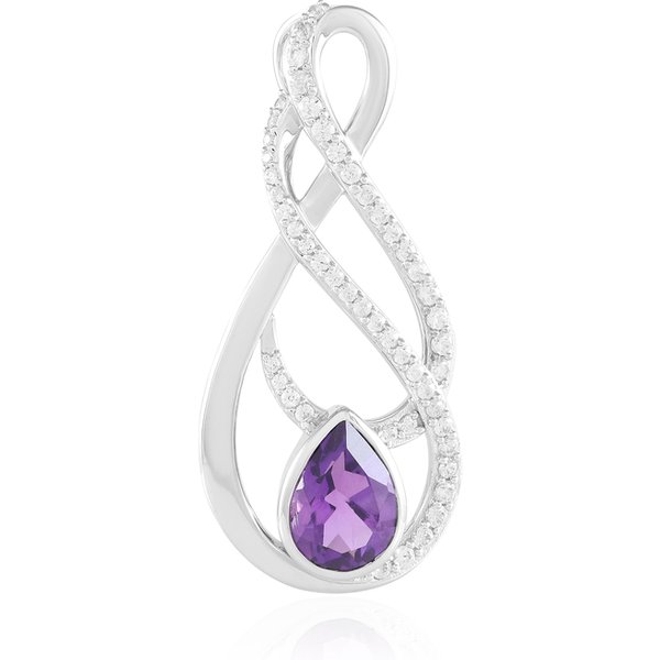 Sambia-Amethyst-SilberanhäNger (De Melo)-image