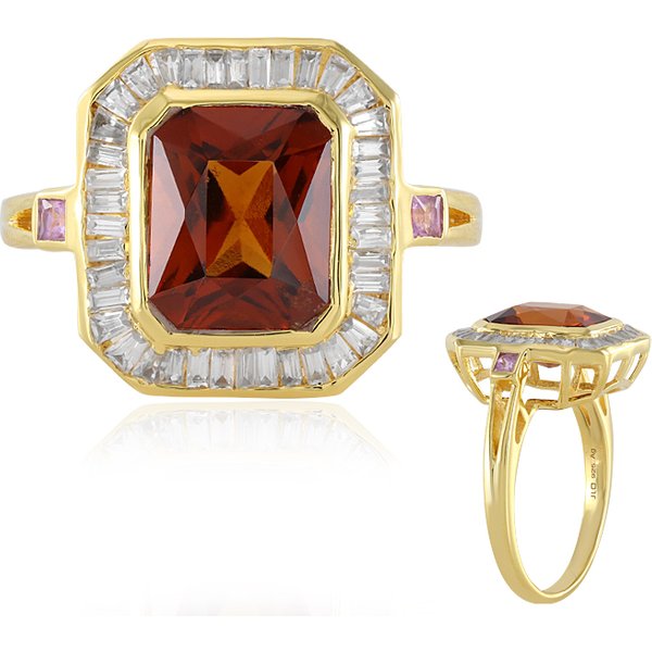 Hessonit-Granat-Silberring (Adela Silber)-image